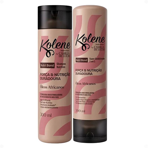 Kit Kolene By Camilla De Luccas Nutri Bond: Shampoo e Condicionador 300ml
