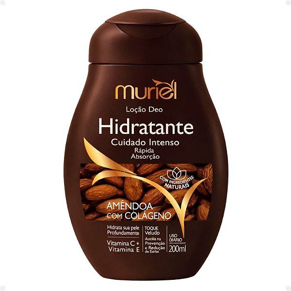Loção Deo Hidratante Corporal Muriel Amêndoa Com Colágeno 200ml