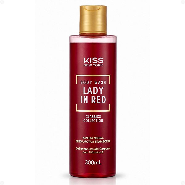 Sabonete Líquido Corporal Kiss New York Body Wash Lady In Red 300ml