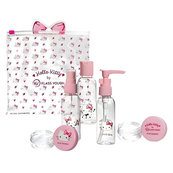 Kit Para Viagem com 5 Peças Hello Kitty by Klass Vough TRHK-01