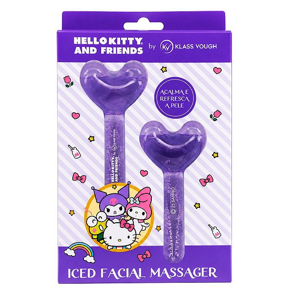 Kit com 2 Massageadores Faciais Iced Facial Massager Hello Kitty and Friends by Klass Vough GLHK-01