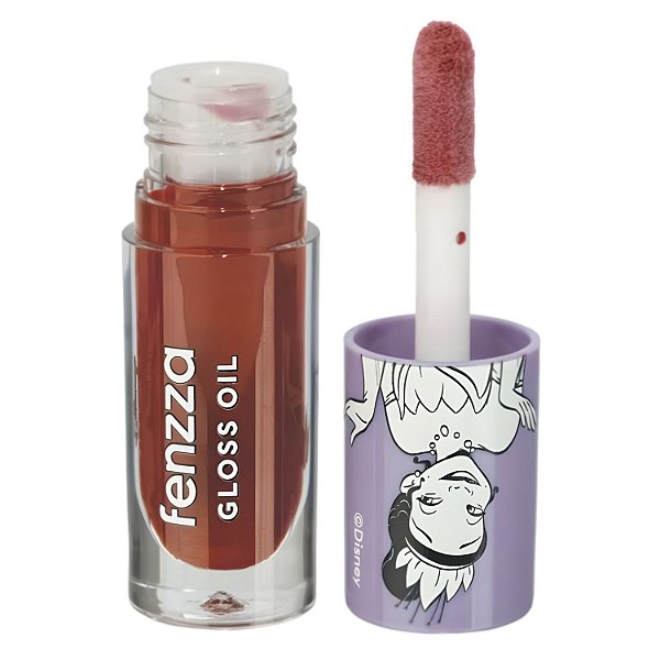 Gloss Oil Labial Fenzza Disney Princesa Tiana Blooming Red Dis124