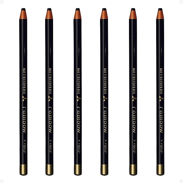 Kit Mitsubishi Rainbow: 6 Lápis Dermatográfico Preto 7610-24