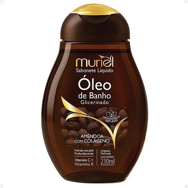 Sabonete Líquido Muriel Óleo De Banho Glicerinado Amêndoa Com Avelã 230ml
