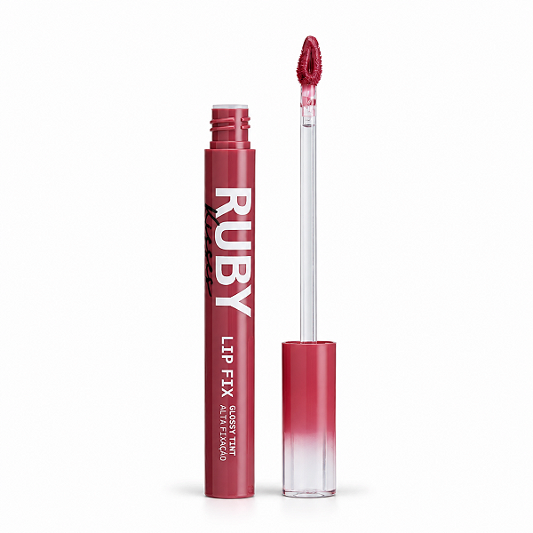 Lip Fix Ruby Kisses Glossy Tint Alta Fixação Berry Charm Lgt05bb