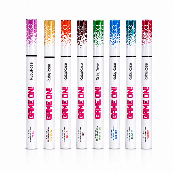 Kit Ruby Rose Game On Caneta Delineadora Com 8