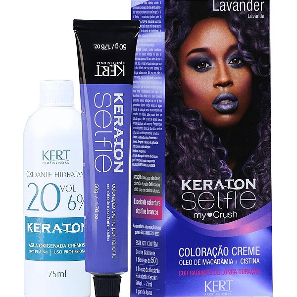 Coloração Creme Kert Keraton Selfie My Crush Lavander