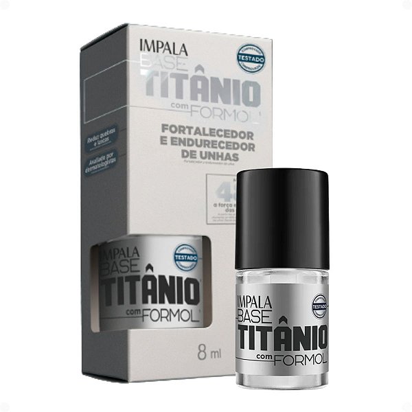 Base Titânio Com Formol Impala Fortalecedor e Endurecedor De Unhas 8ml