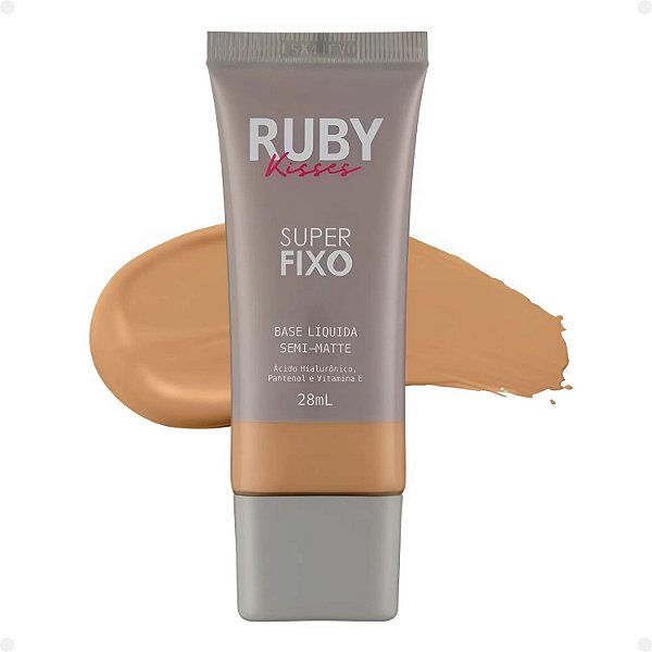 Base Líquida Ruby Kisses Super Fixo Semi-Matte cor 220 28ml
