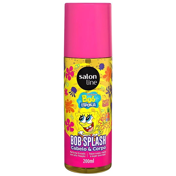 Body Splash Cabelo e Corpo Salon Line Bob Esponja Sos Cachos 200ml
