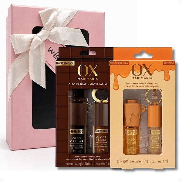 Kit Presente Mari Maria Glow Duo: Caramelo Salgado e Chocolate