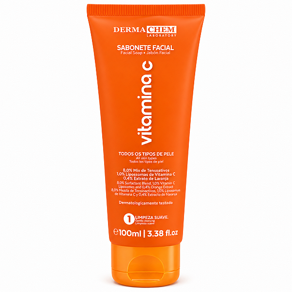 Sabonete Facial Dermachem Vitamina C Todos Os Tipos De Pele 100ml