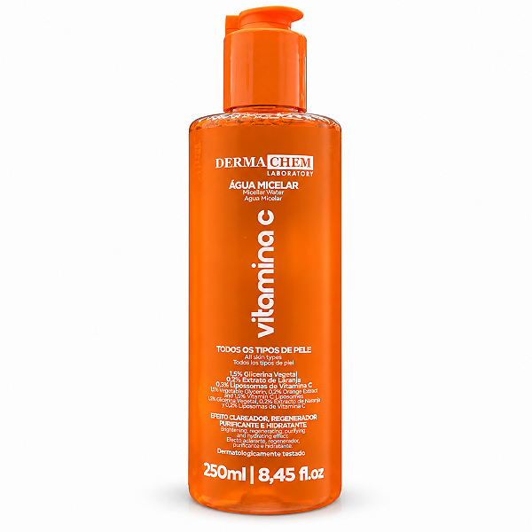 Água Micelar Dermachem Vitamina C Todos Os Tipos De Pele 250ml