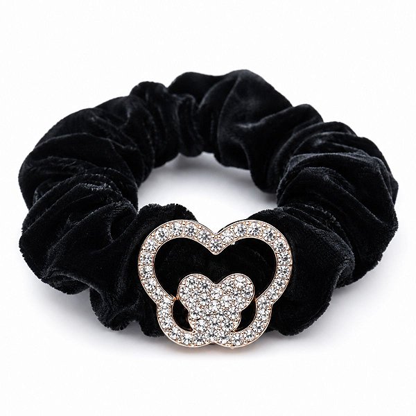 Elastico De Veludo Para Cabelo Com Pingente De Strass Modelos Variados