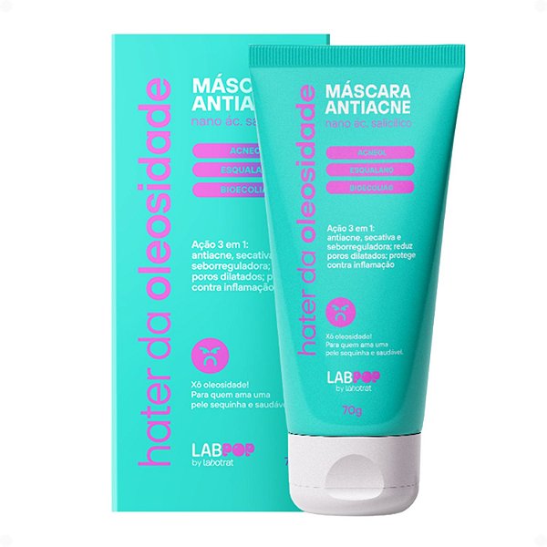 Máscara Antiacne LabPop by Labotrat Hater da Oleosidade 70g