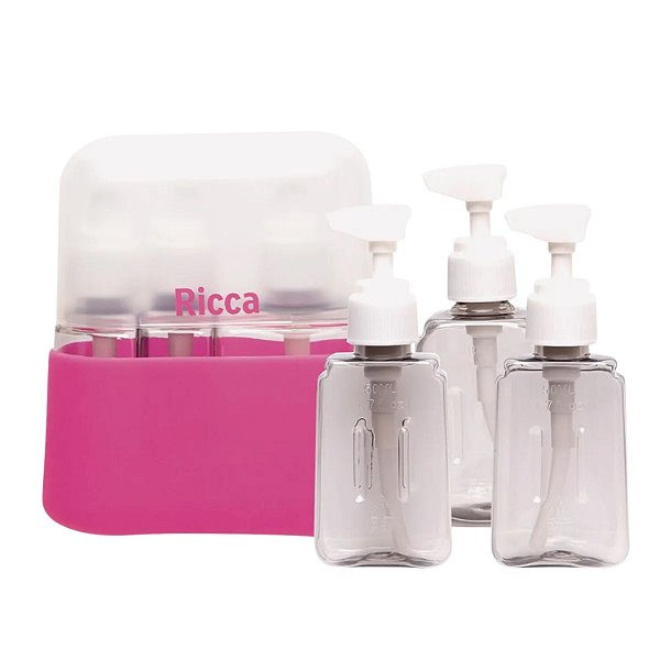 Kit de Viagem 3 Frascos Ricca Com Case Cod.3347
