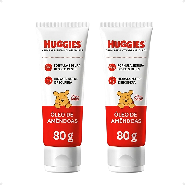 Kit Huggies Disney Baby: 2 Cremes Preventivo de Assaduras 80g