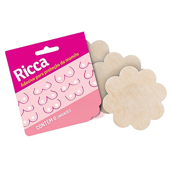 Protetor Adesivo para Mamilo Ricca 3 Pares Descartáveis Cód. 3274