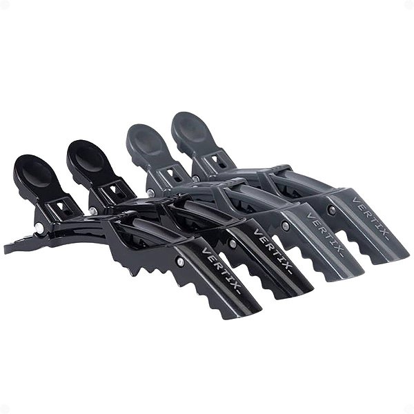 Clips de Cabelo Crocodilo Power Vertix 112mm 4un Cód.3186