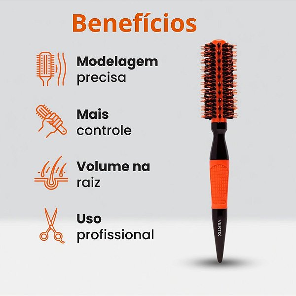 Escova Pro Salon Vertix 19mm Cód:1168