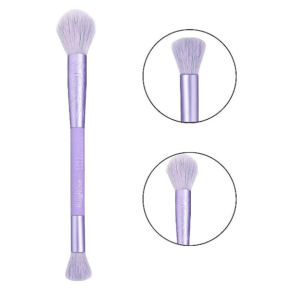 Pincel Para Iluminador e Esfumar Ruby Rose Stay Fix Hb-sf04