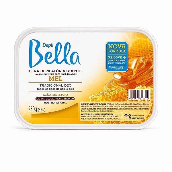 Cera Depilatória Quente Depil Bella Mel 250g