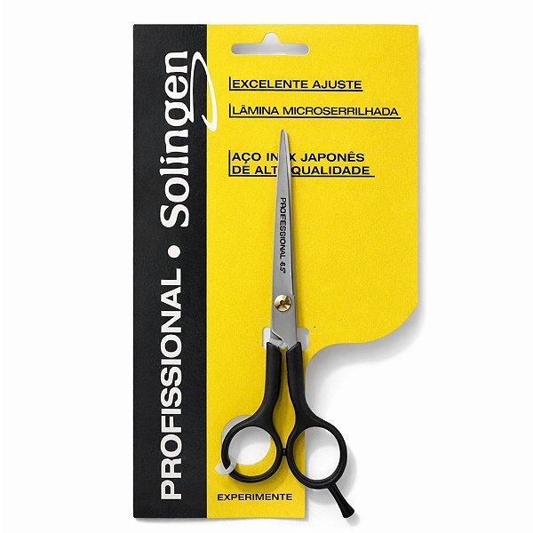 Tesoura Profissional Mega Solingen 6.5 Preta Profa65