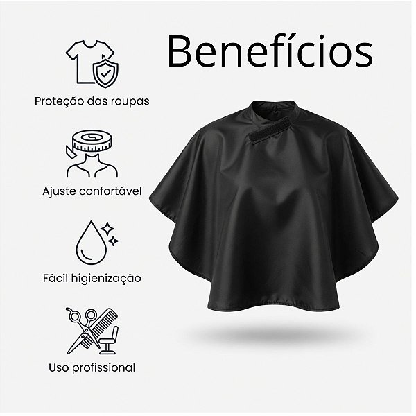 Penteador Redondo em Nylon Santa Clara com Velcro Tam: Único