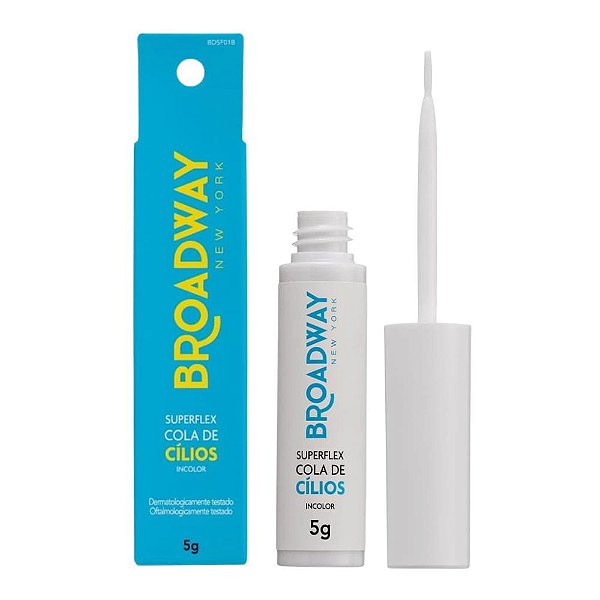 Cola Para Cílios Kiss Ny Broadway Superflex Incolor 5g