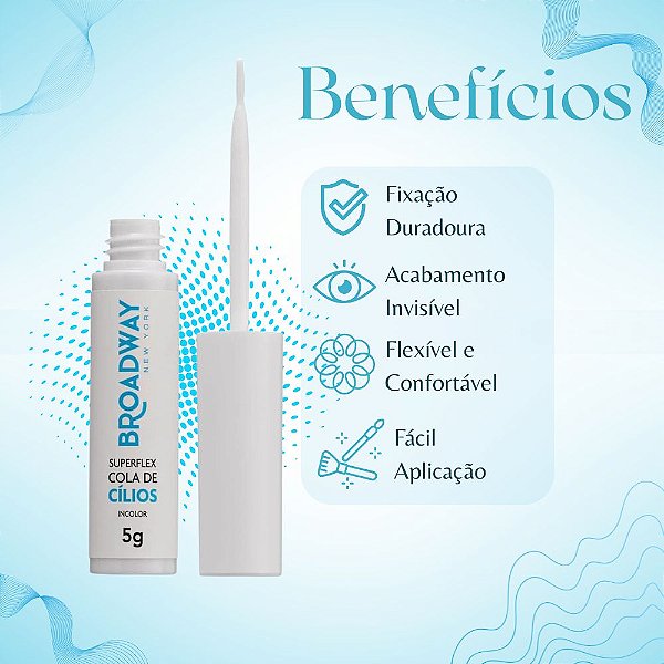 Cola Para Cílios Kiss Ny Broadway Superflex Incolor 5g