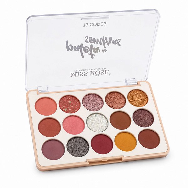 Paleta De Sombras Miss Rôse 15 Cores 01 Bx7001-054m