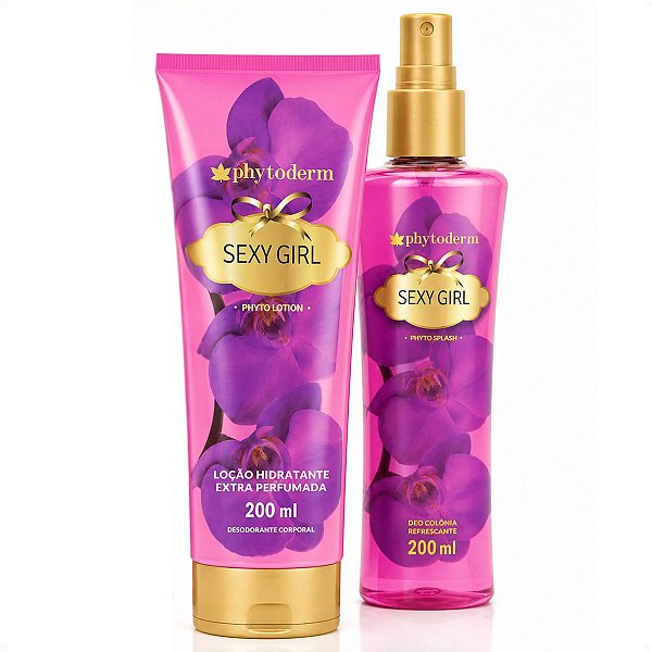 Kit Phytoderm Sexy Girl: 1 Body Splah Colônia e 1 Hidratante