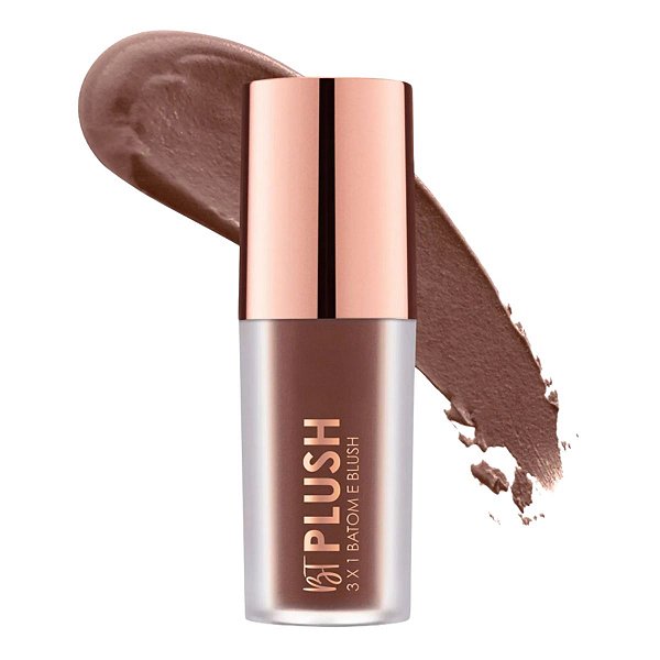 Batom, Blush e Sombra 3x1 Bruna Tavares Bt Plush Mocha 6g Bps06b
