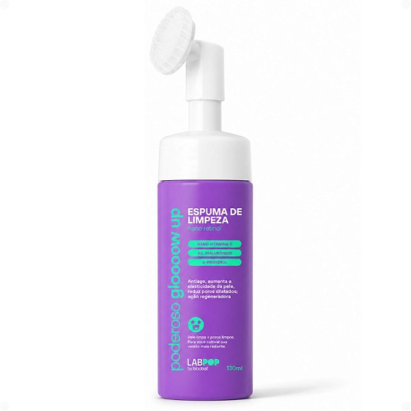 Espuma de Limpeza LabPop by Labotrat Poderoso Glow Up 130ml