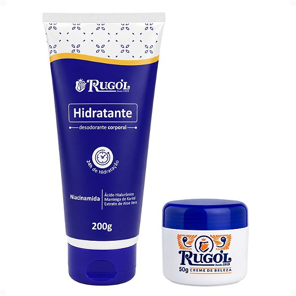 Kit Rugol: Hidratante Corporal 200g e Creme de Beleza 50g