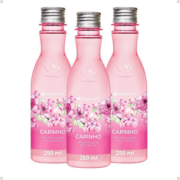 Kit Phytoderm Carinho: 3 Águas Perfumadas Deo Colônia 250ml