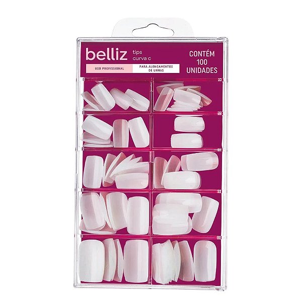 Belliz Unhas Naturais Quadrado Medio Ref.1267