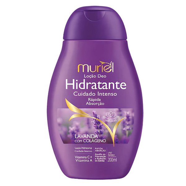Loção Deo Hidratante Muriel Lavanda Com Colágeno 200ml