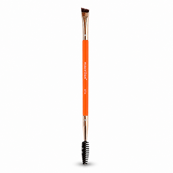 Pincel Duplo Chanfrado e Escova Macrilan Linha Beauty Tools Bt14