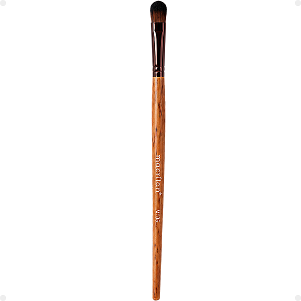 Pincel Para Sombra Macrilan Linha Madeira M-105