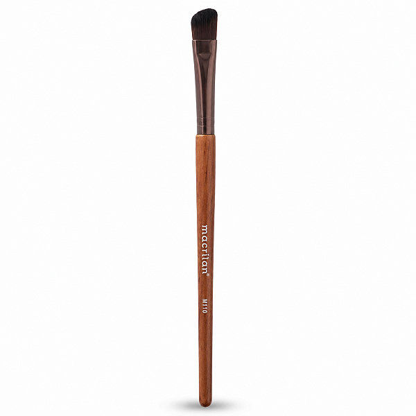 Pincel Chanfrado Para Sombra Macrilan Linha Madeira M-110
