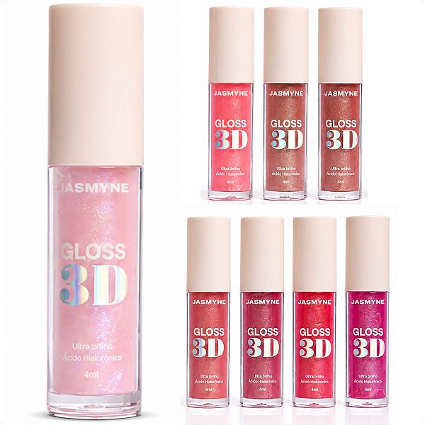 Gloss Labial 3D Jasmyne Ultra Brilho 4ml Ref.: J0133