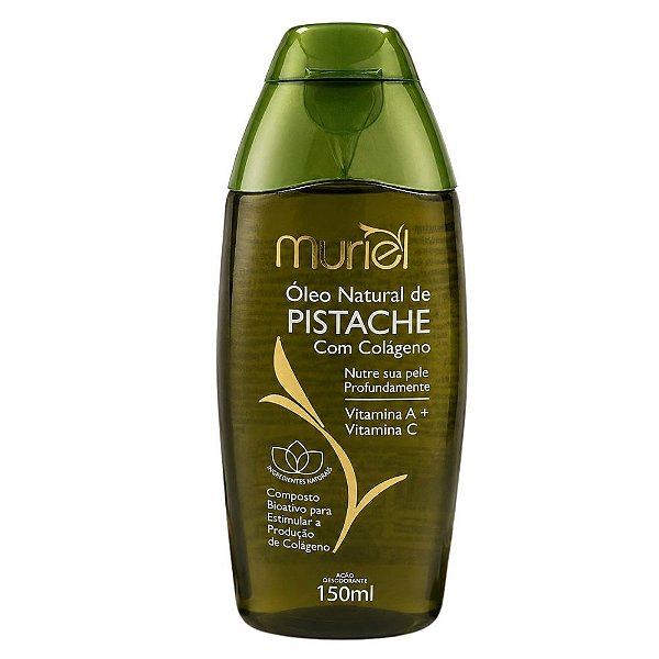 Óleo Corporal Natural Muriel Pistache Com Colágeno 150ml