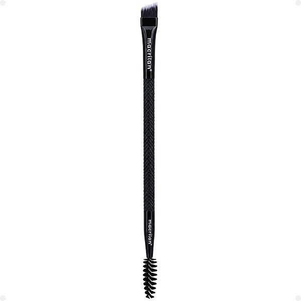 Pincel Duplo Chanfrado e Escova Macrilan Noir Collection N12