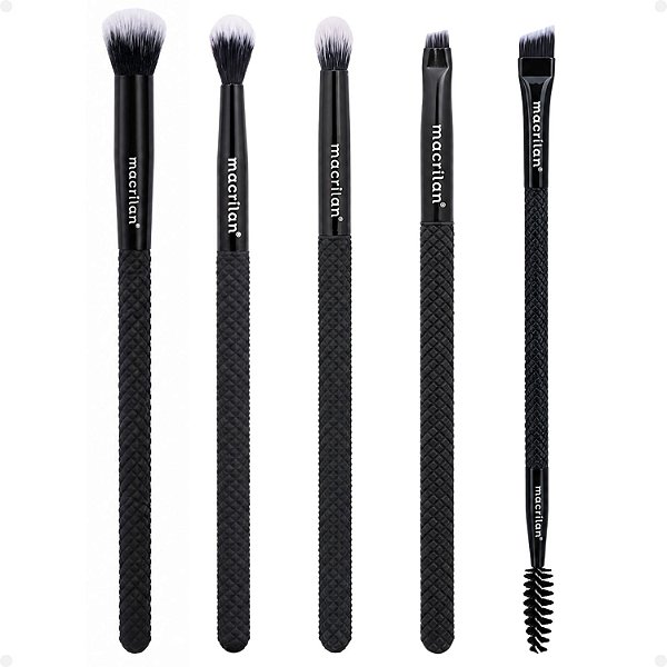 Kit de Pincéis Macrilan Noir Collection: N07, N09, N10, N11 e N12