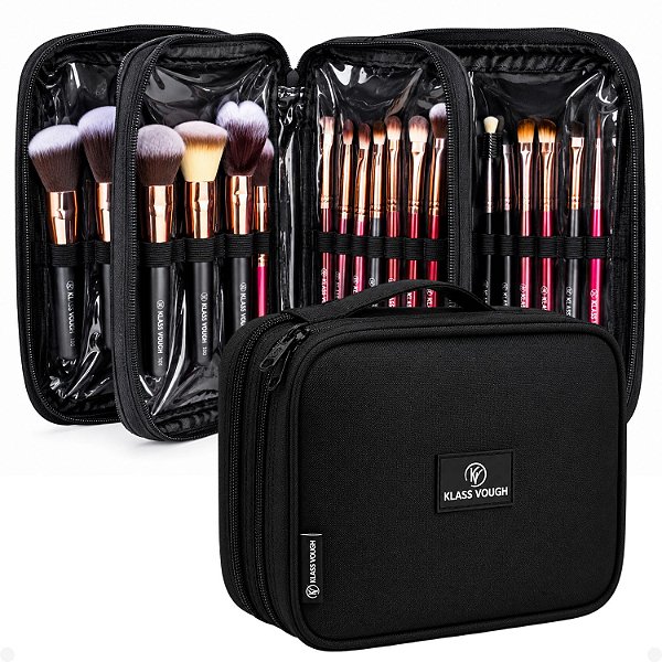 Case Porta Pincéis Klass Vough com 3 Divisórias Kc11