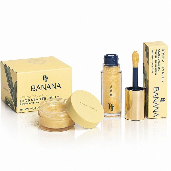 Kit Bruna Tavares Bt Banana Jelly: Gloss Oil e Hidratante Iluminador