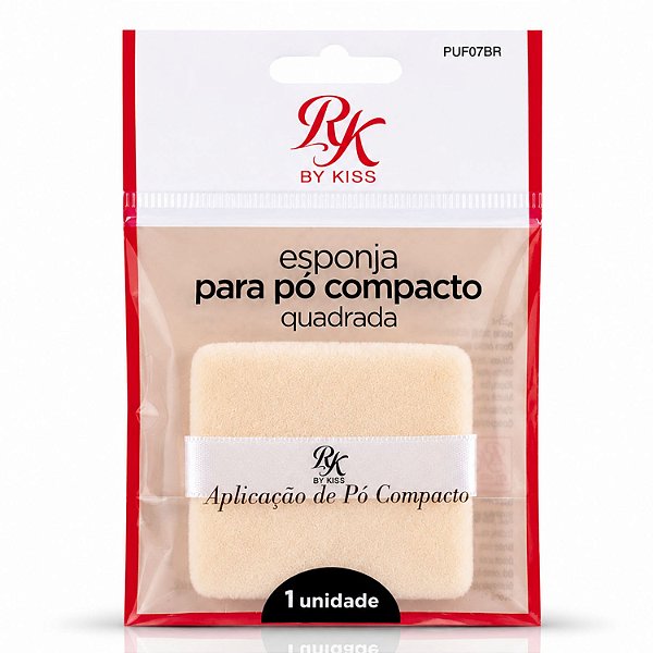 Esponja Para Pó Compacto Rk By Kiss Quadrada Puf07br