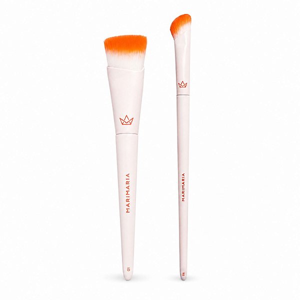 Kit Pincel Mari Maria: Pincel Para Base 01 e Píncel Para Corretivo 06