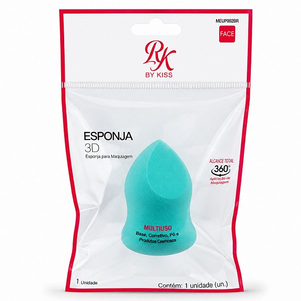 Esponja 3D Para Maquiagem Rk By Kiss Multiuso